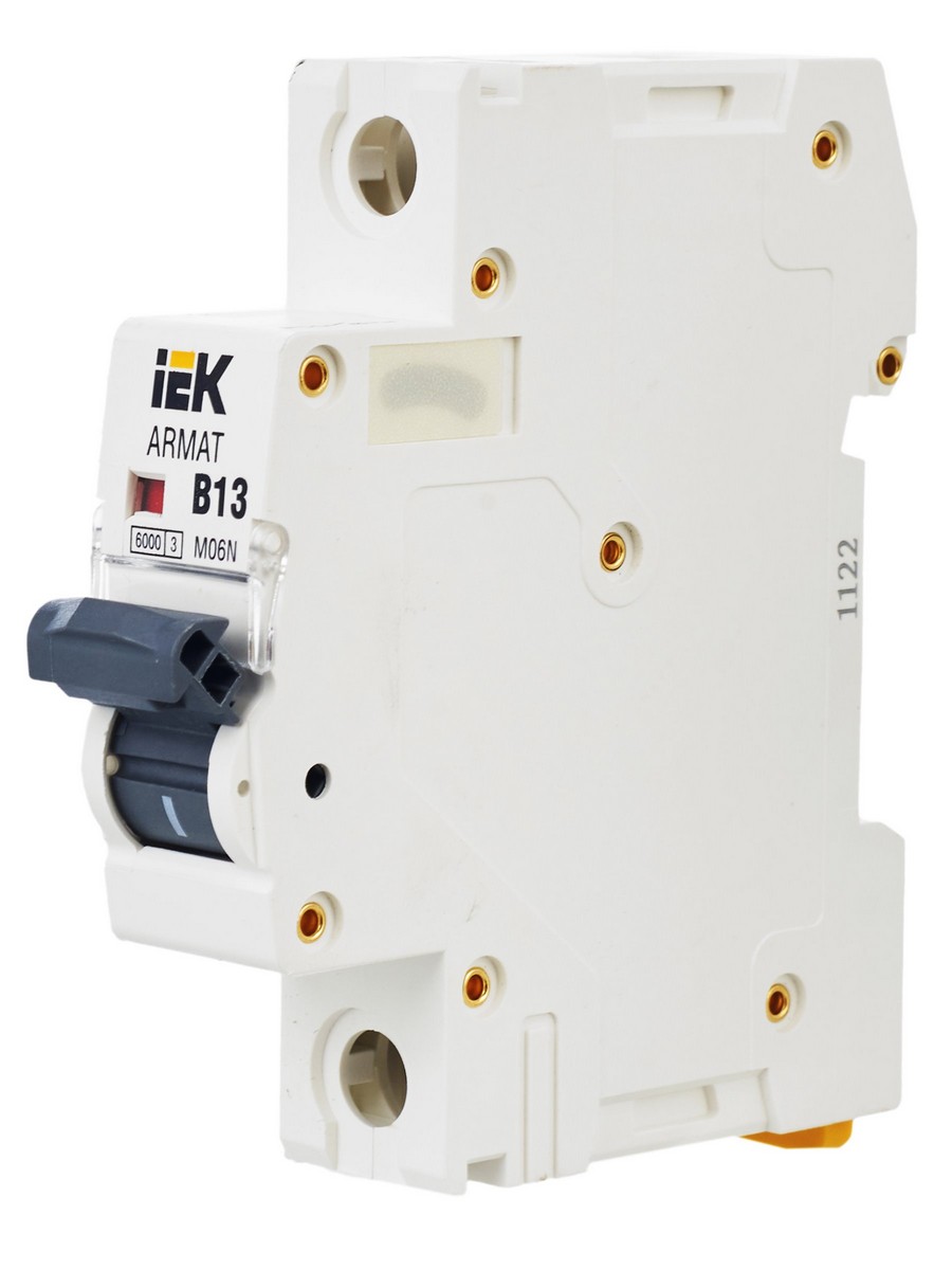 Автоматический выключатель IEK ARMAT M06N 1P B 13А AR-M06N-1-B013