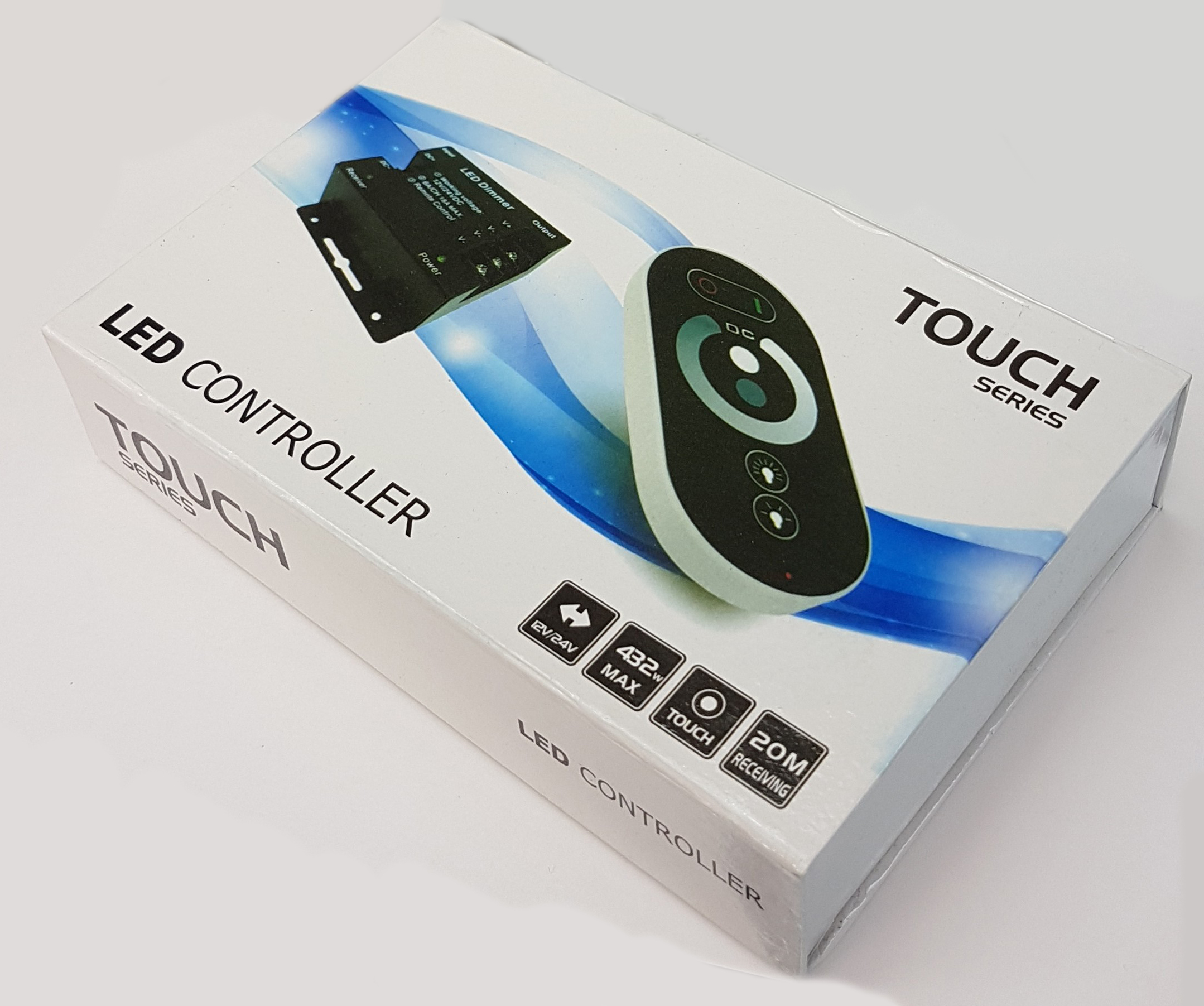 Контроллер Eleganz сенсорный (TOUCH) с пультом 12/24V 18А  для одноцветной светодиодной ленты 1008