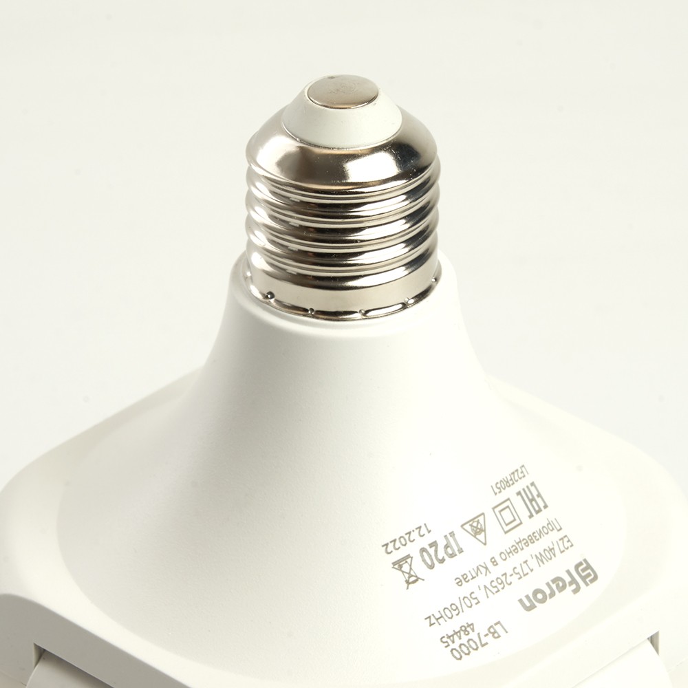 Лампа светодиодная Feron LB-7000 Е27 20W 230V для растений красно-синий спектр 4-х лепестковая 48445