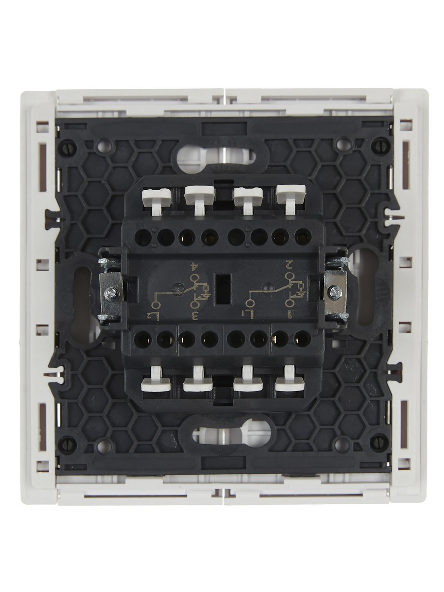 IEK FORTE&PIANO Белый Выключатель IEK FORTE&PIANO Белый 2-кл проходной с индикатором 10А FP208