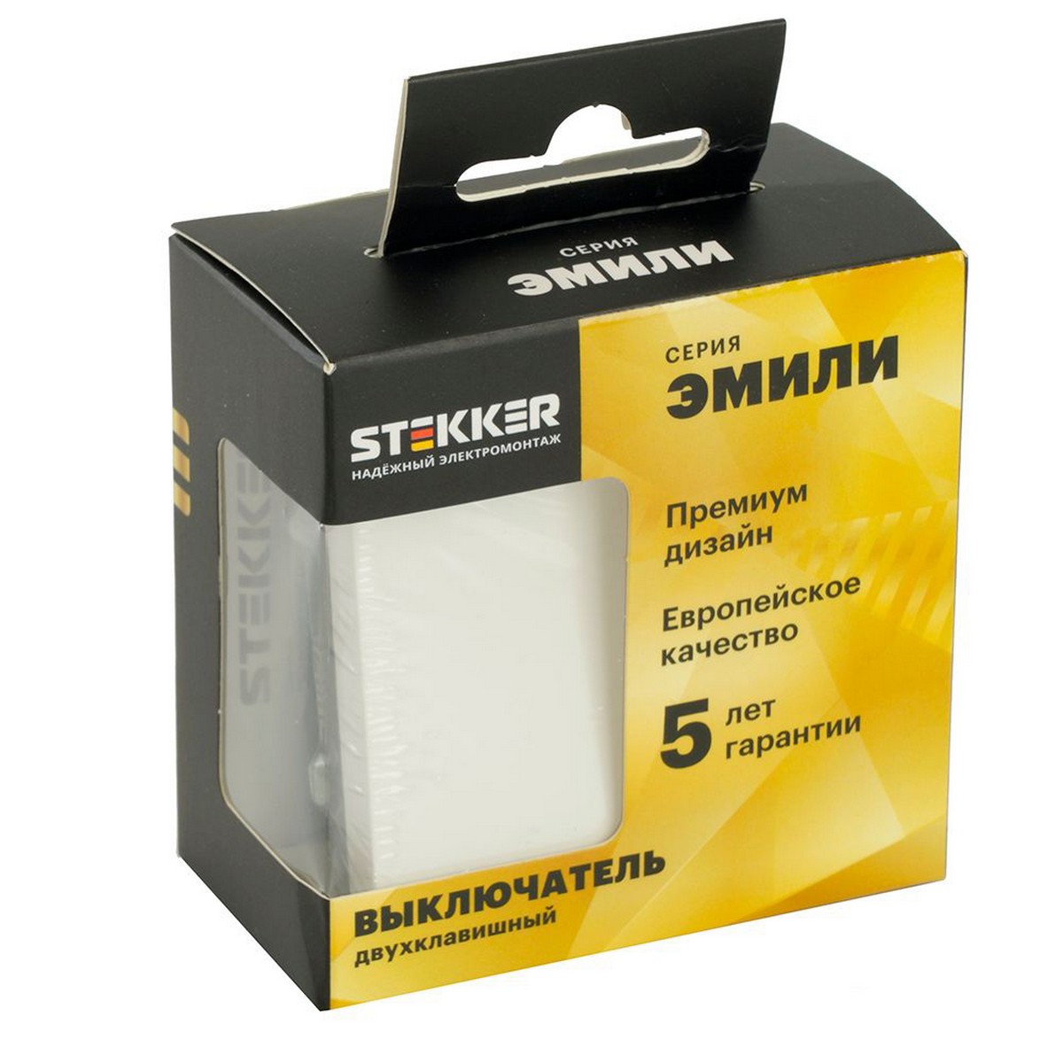 Переключатель перекрестный 2-клавишный STEKKER Эмили RSW10-5111-01 белый фарфор soft touch 50162