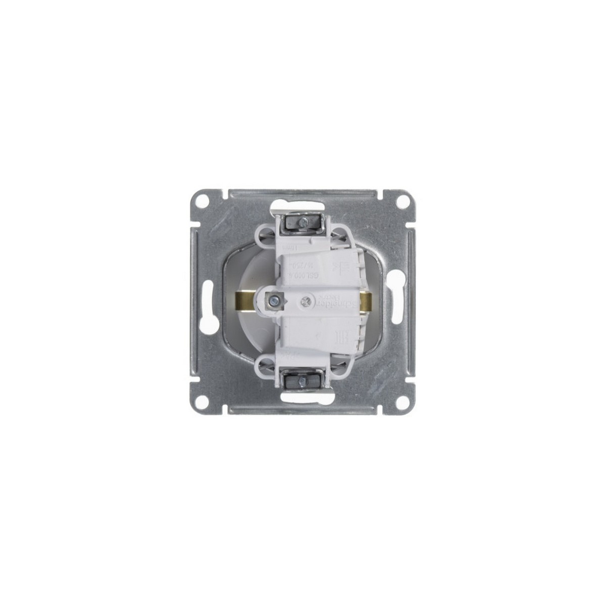 Розетка Systeme Electric Glossa Белый с заземлением GSL000143