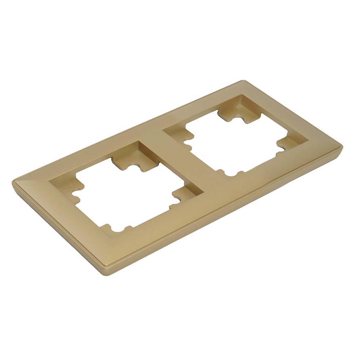 Катрин - Розетки и выключатели Stekker Рамка STEKKER 2-местная Катрин стекло золото PFR00-7002-08 49607