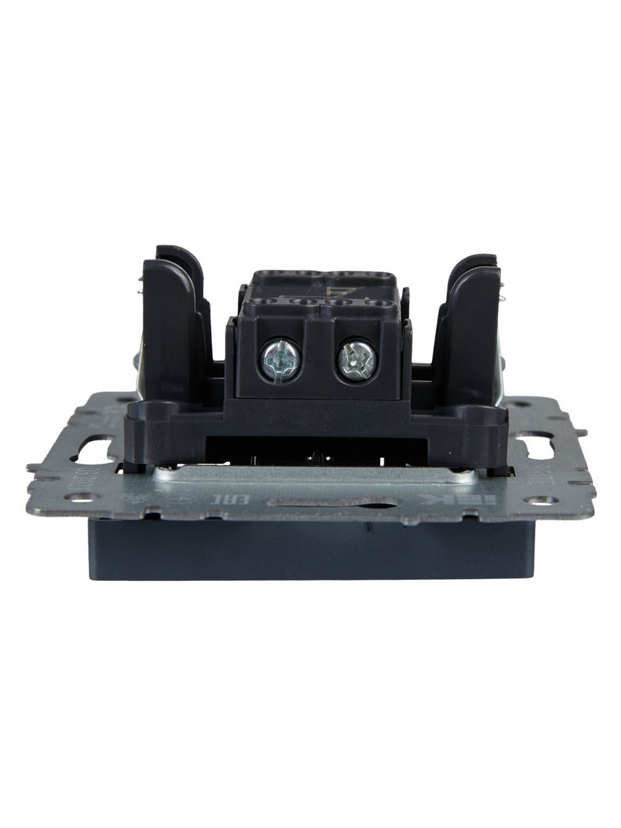 Выключатель IEK BRITE 1-клавишный самовозвратный 10А ВС10-1-4-БрМ маренго BR-V14-0-10-K35