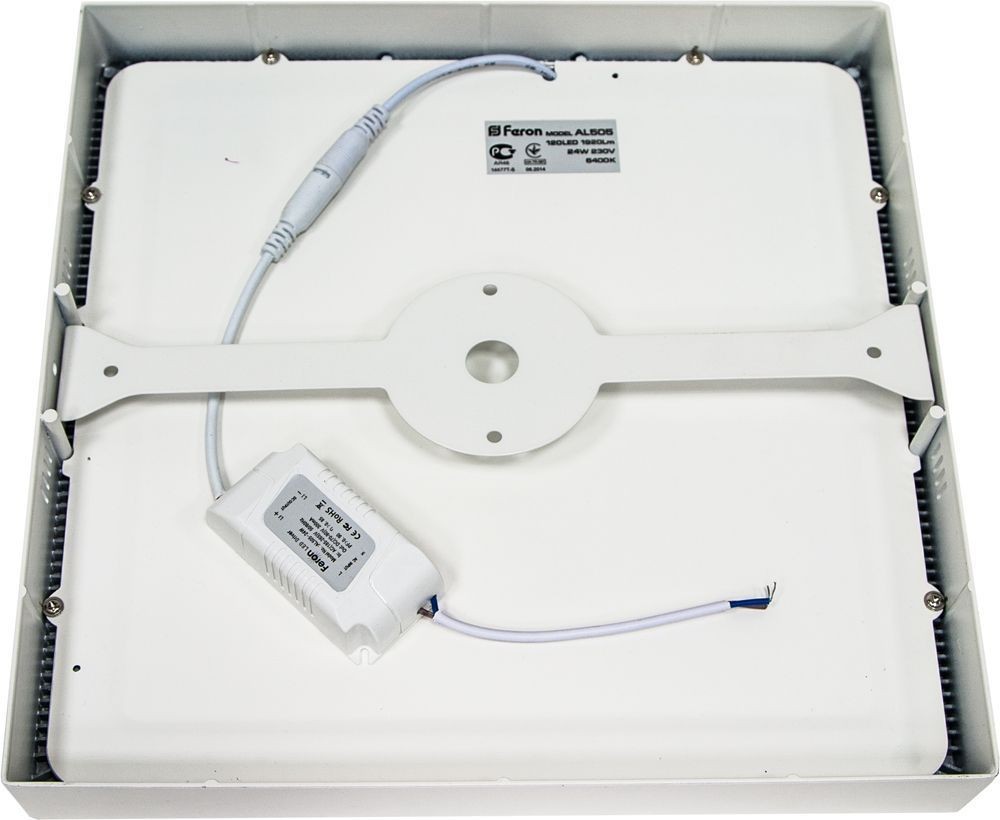 Накладные светодиодные светильники Светодиодный светильник Feron AL505 накладной 18W 4000К белый 27849 