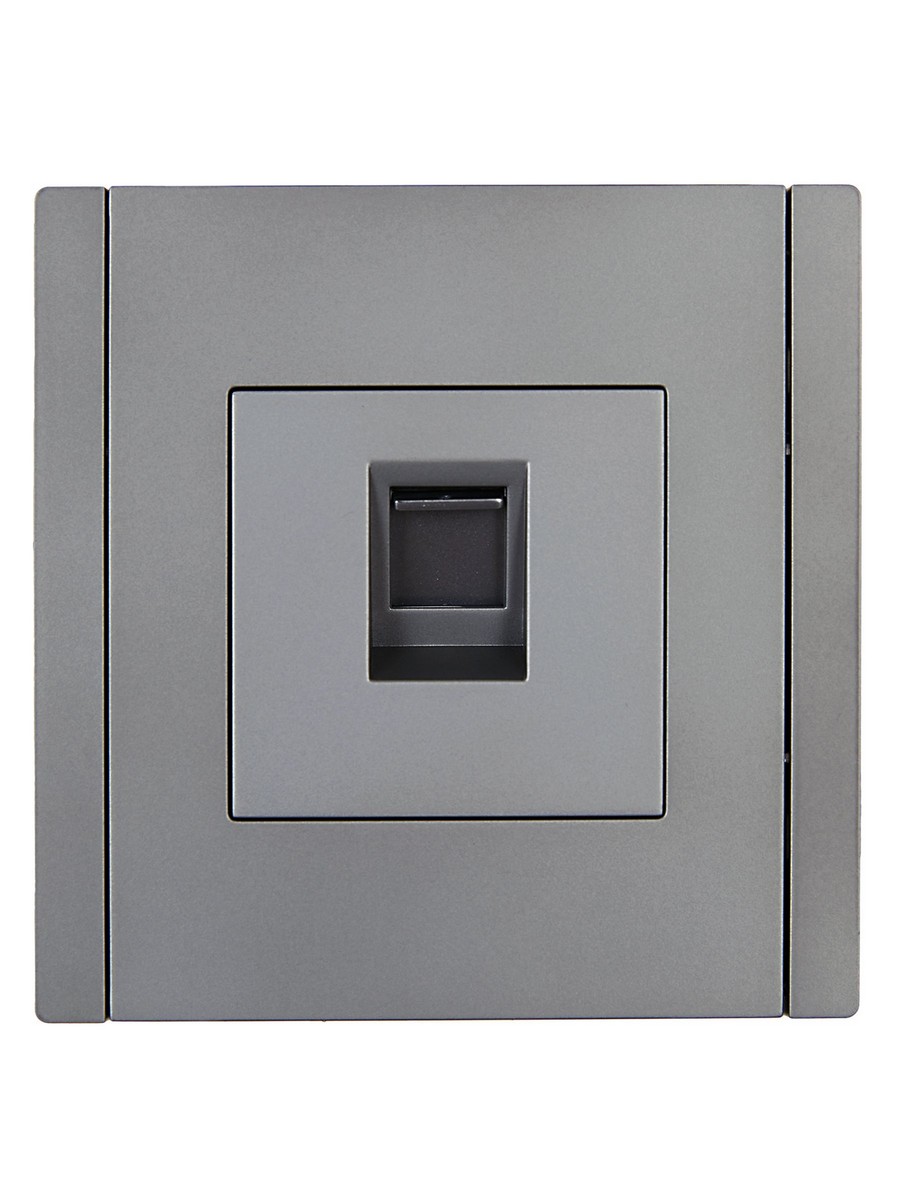 Розетка IEK FORTE&PIANO Сталь комп. RJ45 кат.6 FP531