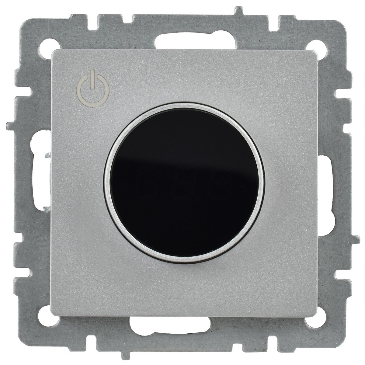 IEK Brite Алюминий Термостат IEK BRITE BASE Алюминий электронный с инд. ТС10-1-БрА (терморегулятор) BR-RT11-K47