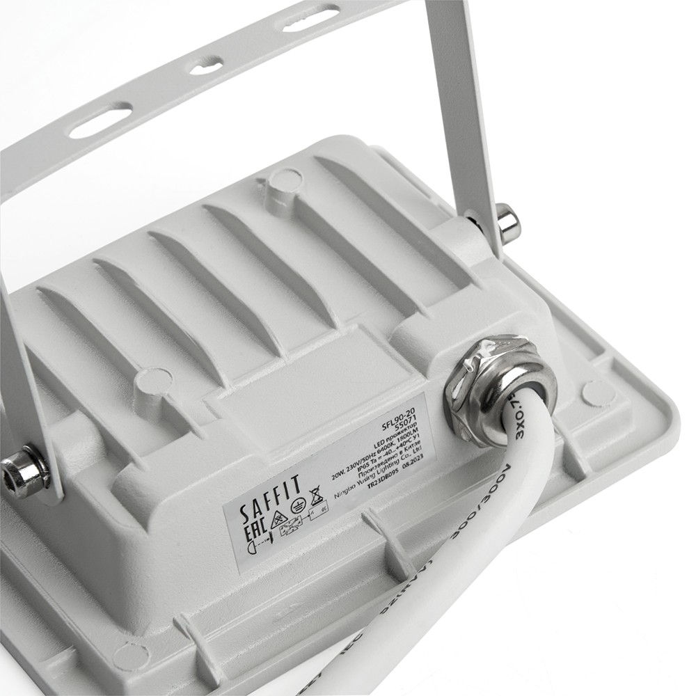 Прожекторы светодиодные Светодиодный прожектор Saffit SFL90-20 20W Белый 6400K 55071 