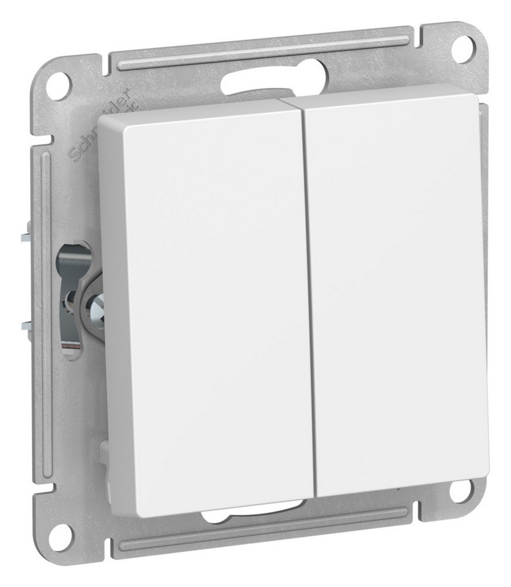 AtlasDesign Лотос Выключатель Systeme Electric AtlasDesign Лотос 2-клавишный, ATN001351