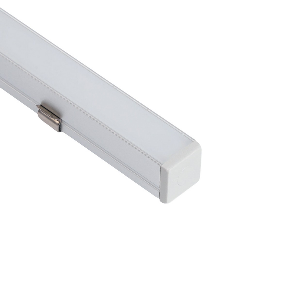 Профиль и крепеж для светодиодной ленты Профиль Feron CAB243 алюминиевый накладной 10х10мм серебро 52151 