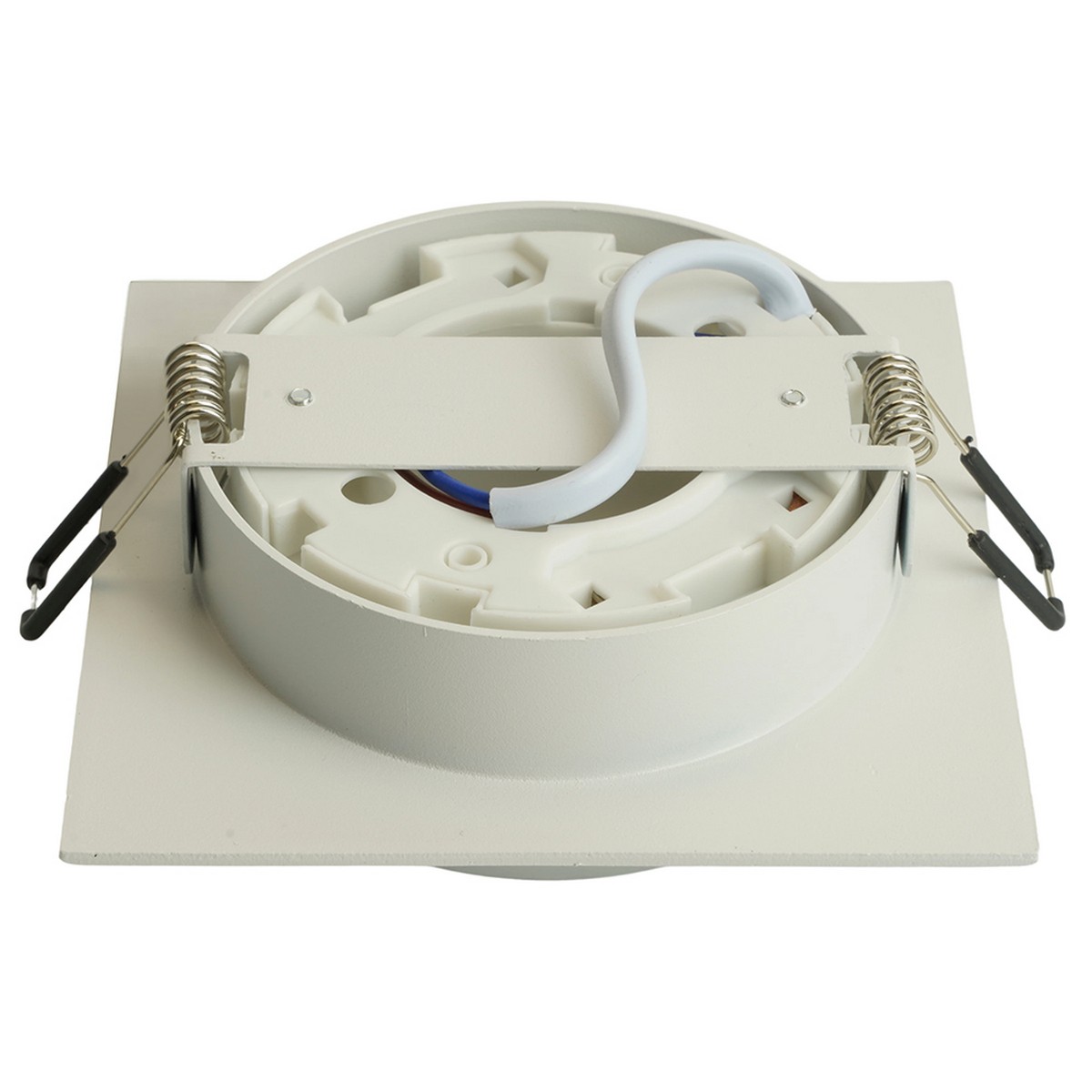 Встраиваемые светодиодные светильники Светильник встраиваемый Feron DL506 потолочный GX53 белый + серебро квадрат 51361 