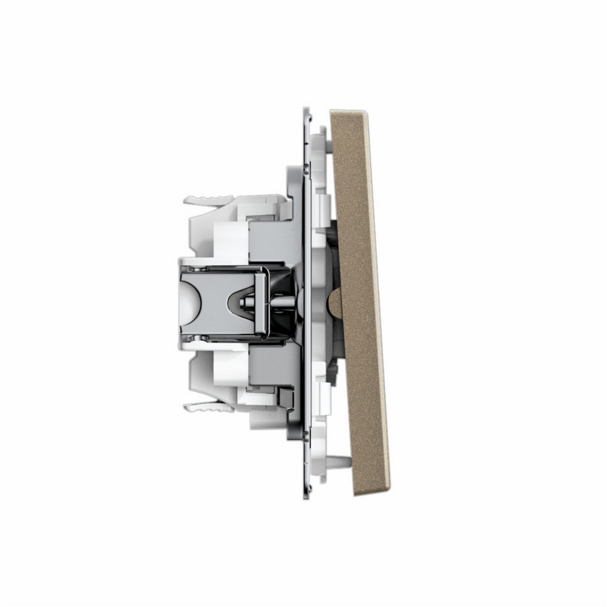 ArtGallery Шампань Выключатель SE ArtGallery Шампань 2-клавишный для жалюзи быстрозажим. клем. GAL000519S