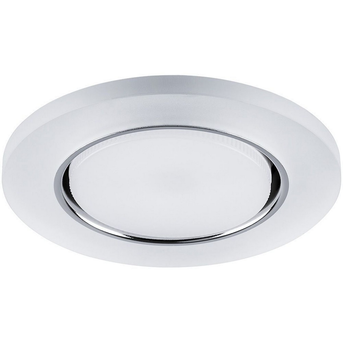 Светильник встраиваемый Feron CD5020 с белой LED подсветкой GX53 белый матовый 32659