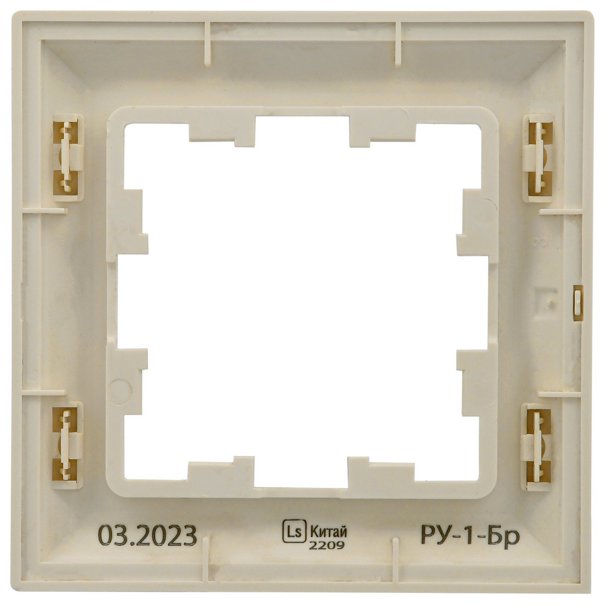 IEK Brite Рамки Рамка IEK BRITE DECOR Жемчуг/беж 3D-форма 1-мест. РУ-1-Бр BR-M12-12-1-K10