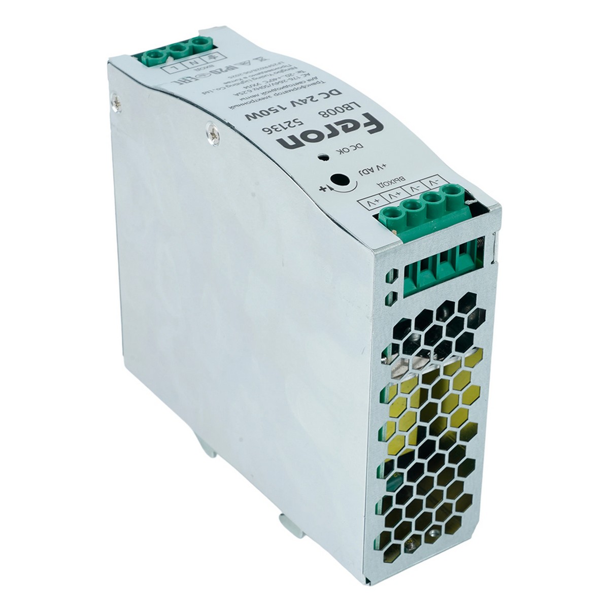 Блоки питания для светодиодной ленты Трансформатор Feron LB008 для светодиодной ленты на DIN-рейку 150W 24V 40*125.5*113мм IP20 52136 