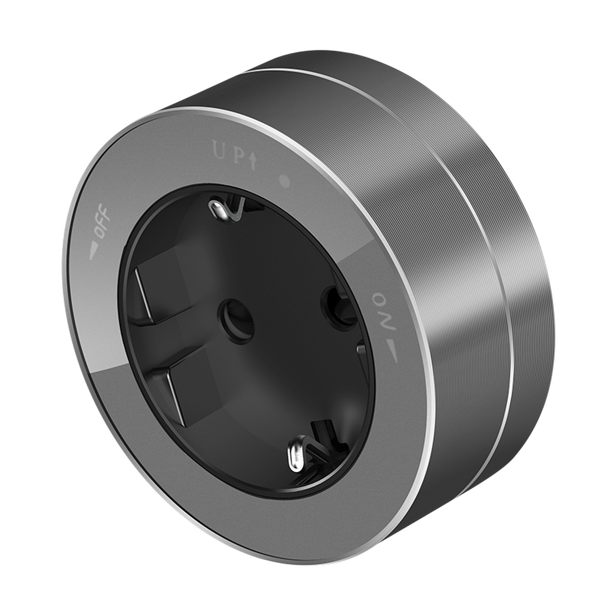 Розетка Systeme Electric MultiTrack Графит 2К+З круглая 16А/250В MTK13001G