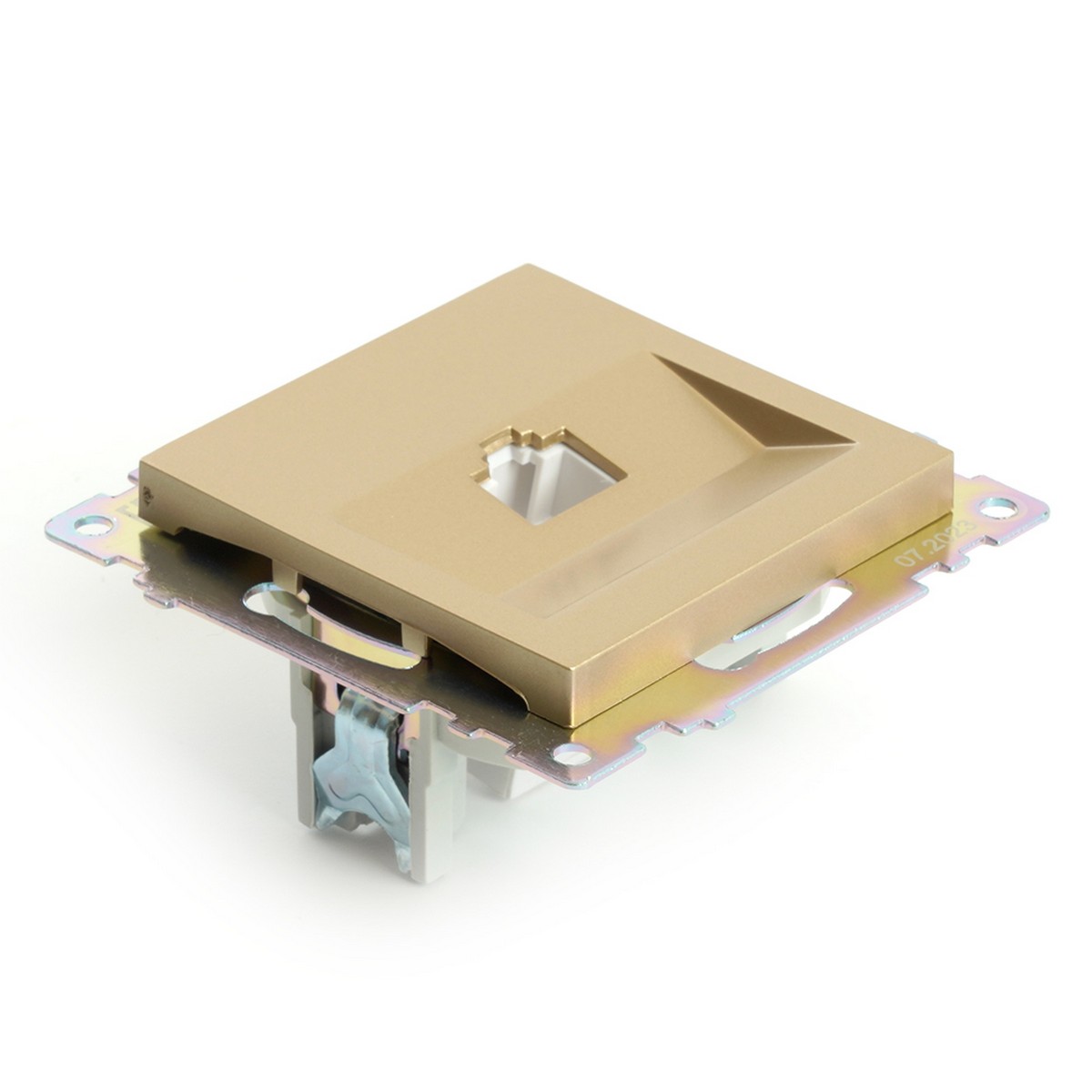 Розетка компьютерная 1-местная RJ-45 STEKKER GLS00-7107-08 Катрин золото 49227