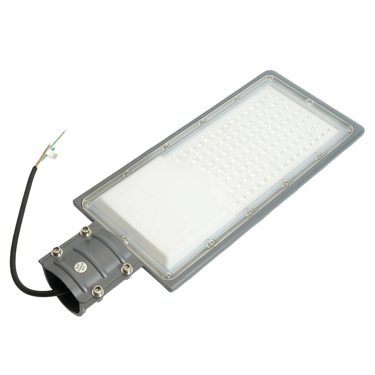 Консольные уличные светодиодные светильники на столб Светодиодный уличный консольный светильник Feron SP3034 80W 6400K 230V серый 41580 