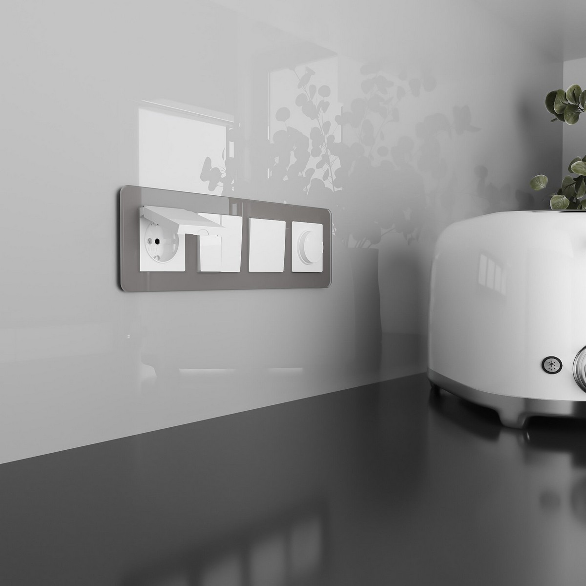 Werkel Белый механизмы Розетка Werkel влагозащ. с зазем. с защит. крышкой и шторками N (белый) W1171201