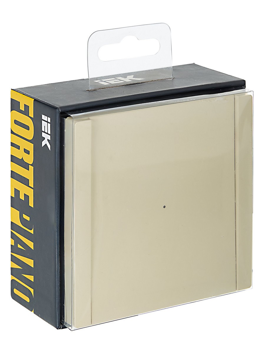 IEK FORTE&PIANO Ваниль Выключатель IEK FORTE&PIANO Ваниль 1-кл с индикатором 10А FP402