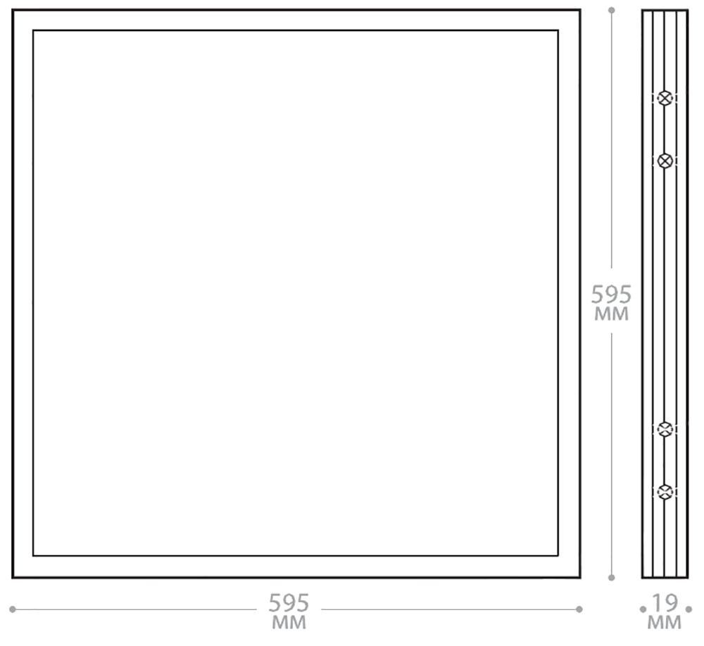 Светодиодные светильники армстронг 600*600 Светодиодный светильник Feron AL2115 встраиваемый 72W 4000K белый  48528 
