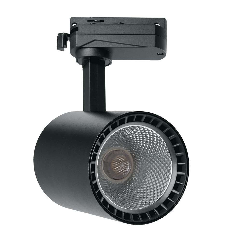 Трековые светодиодные светильники Светодиодный светильник Feron AL102 трековый на шинопровод 12W 4000К черный 35 градусов 29647 