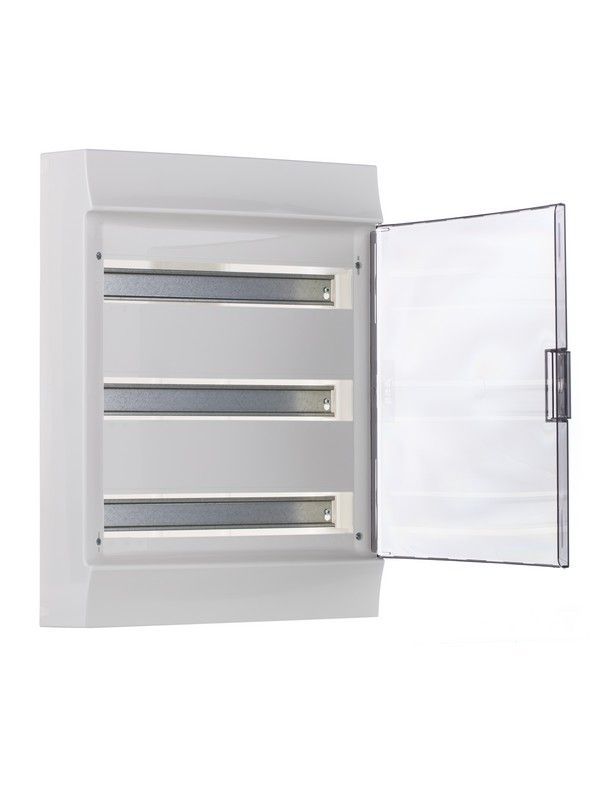 Щиты и боксы ABB Mistral41 Бокс настенный ABB Mistral41 54М прозрачная дверь (с клемм) 1SPE007717F9998