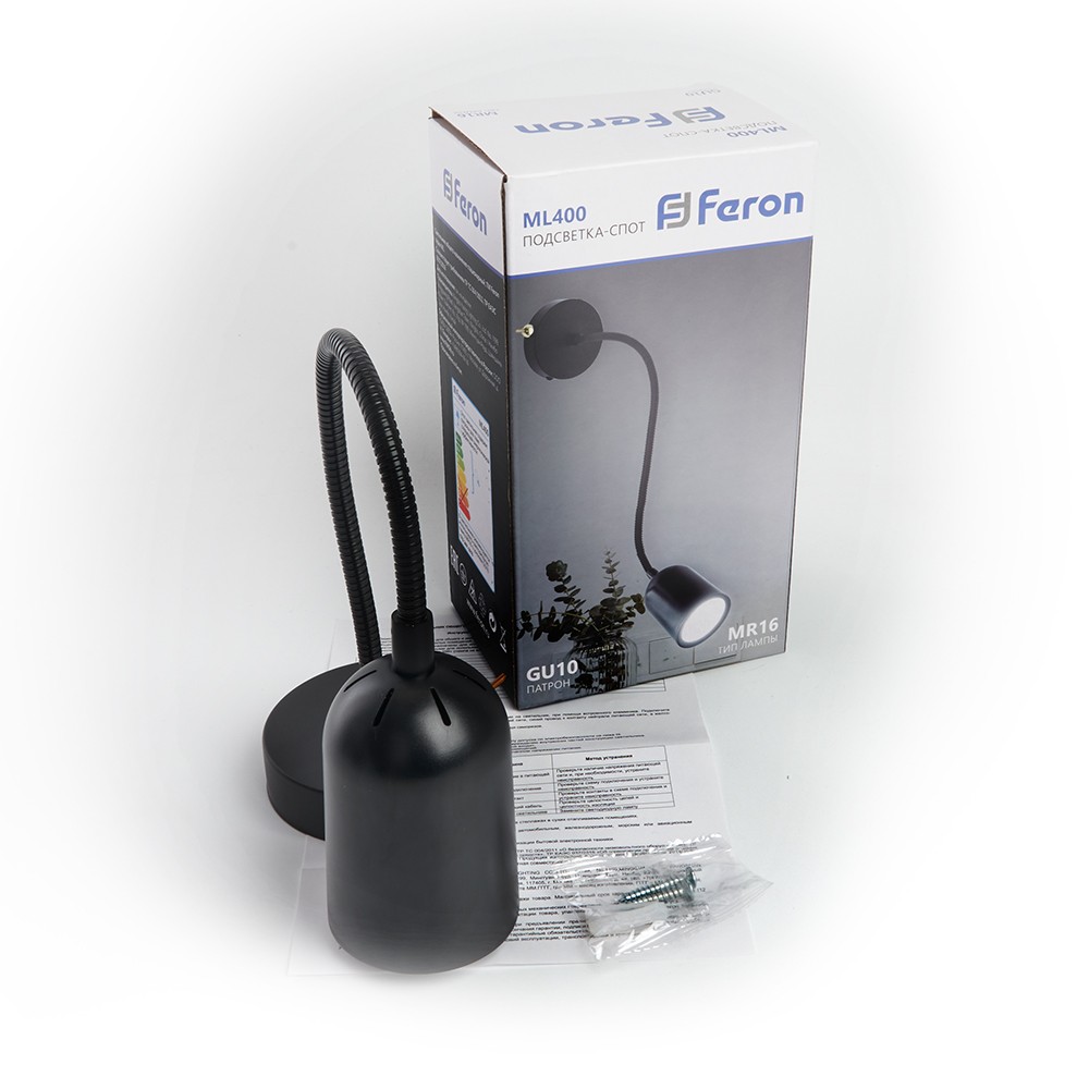 Светильник Feron ML400 черный 48442