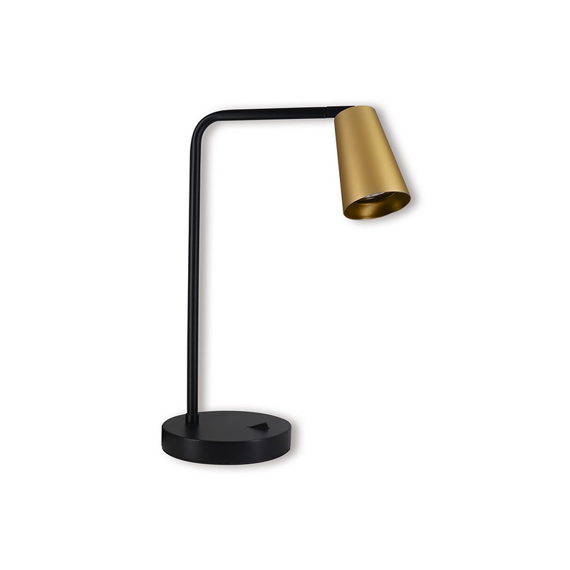 Настольные лампы Настольная лампа Feron DE185 BELL MR16 35W GU10 золото и чёрный 48426 