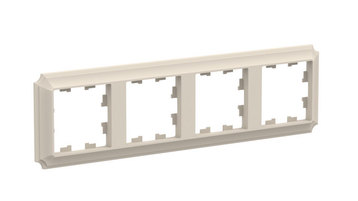 Рамка Systeme Electric AtlasDesign Antique Бежевый 4-ая, универсальная ATN100204