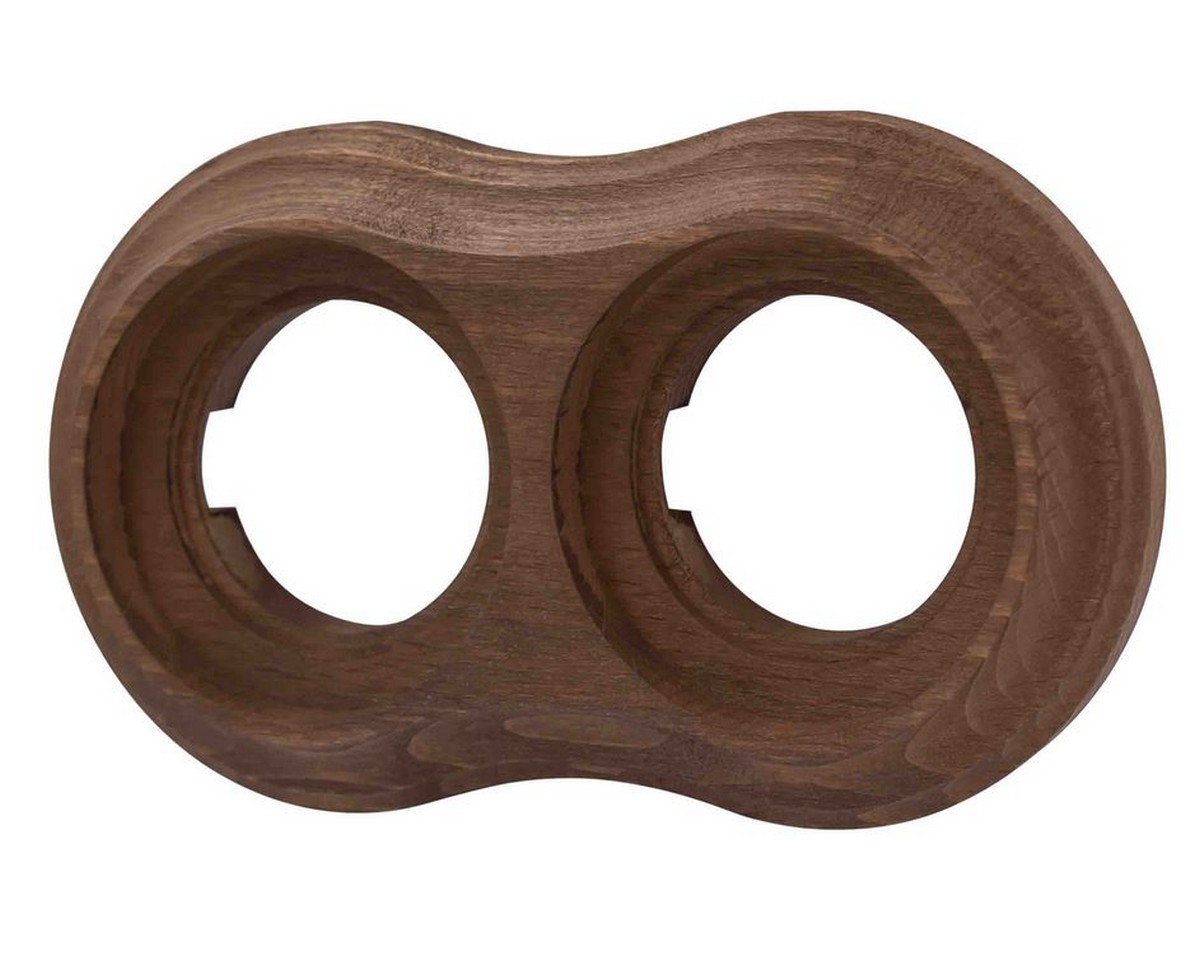 Bironi Лизетта - Ретро розетки и выключатели Рамка BIRONI Пиластро Бук Винтаж 2-ая (накладной монтаж) BF9-620-18