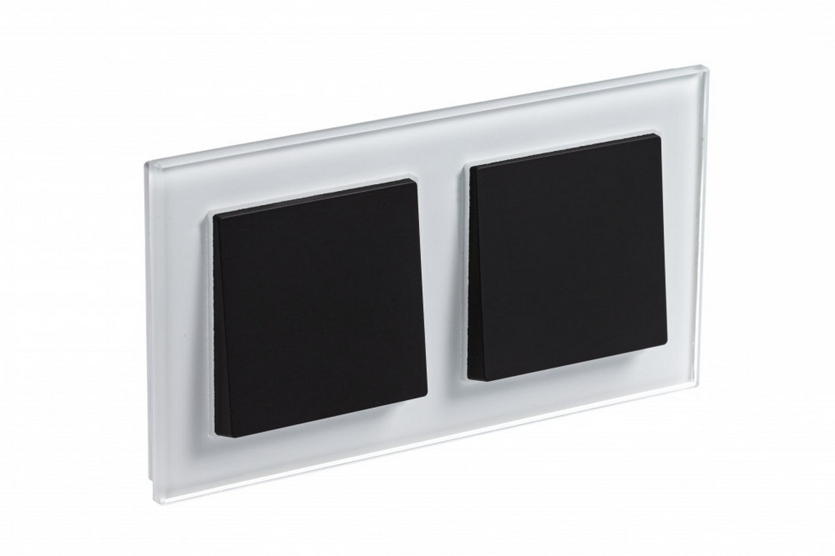 Рамка Systeme Electric AtlasDesign Nature Стекло белый 2-ая ATN320102
