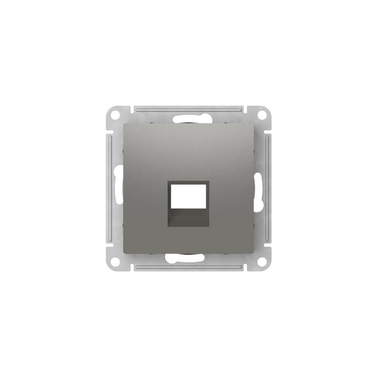 Накладка Systeme Electric AtlasDesign Сталь для информационных функций Keystone