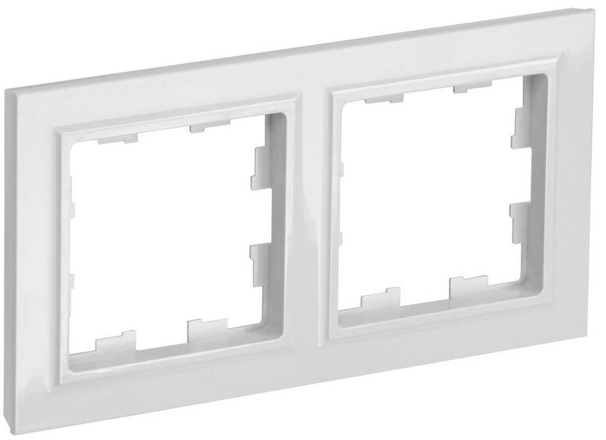 IEK Brite Рамки Рамка IEK BRITE Белый 2-м РУ-2-БрБ BR-M22-K01-PRO