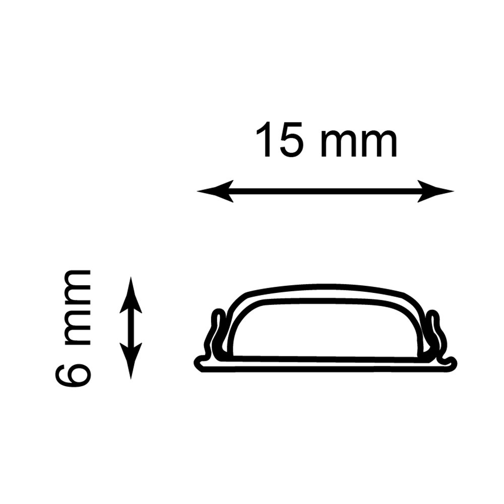 Профиль и крепеж для светодиодной ленты Профиль Feron  для светодиодной ленты накладной гибкий серебро CAB264 10361 
