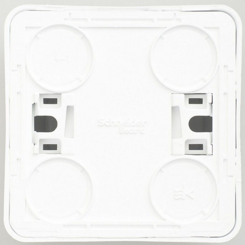 Этюд Белый Розетка 1-ая Systeme Electric Этюд наружный Белый б/з без шторок PA16-001B