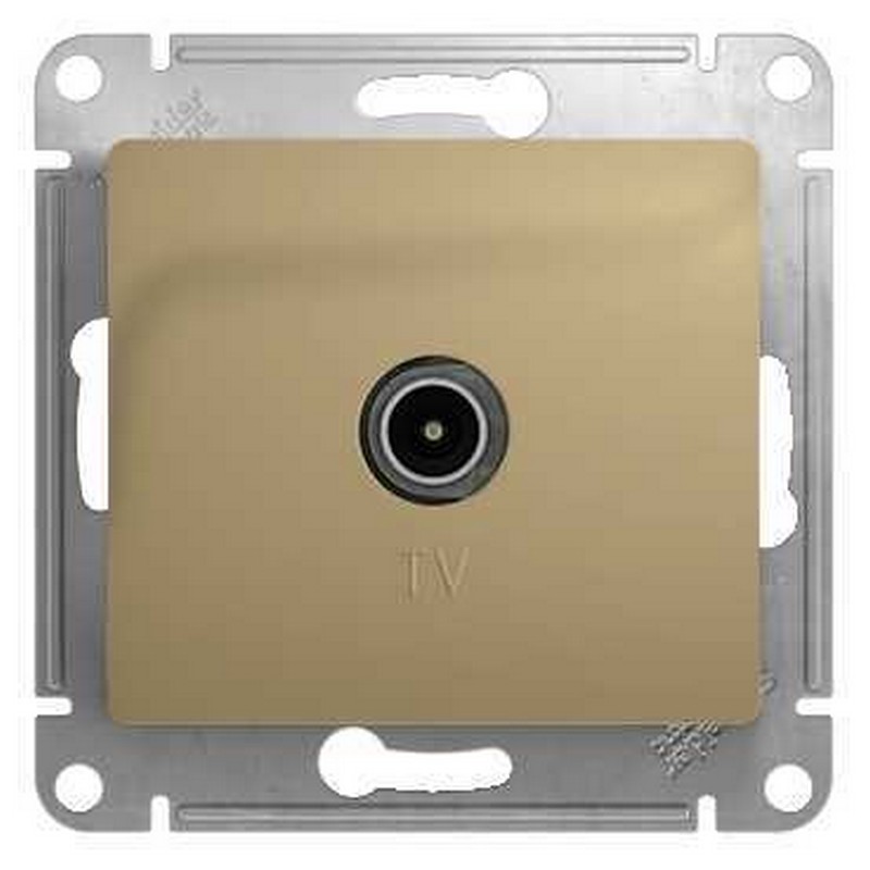 Розетка Systeme Electric Glossa Титан TV проходная 4DB GSL000492