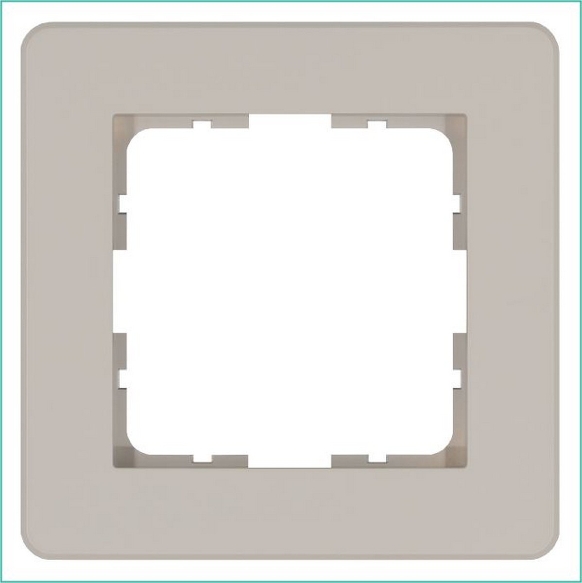 JASMART G - розетки и выключатели Рамка JASMART G-Flex 1-постовая Тауп G1101T