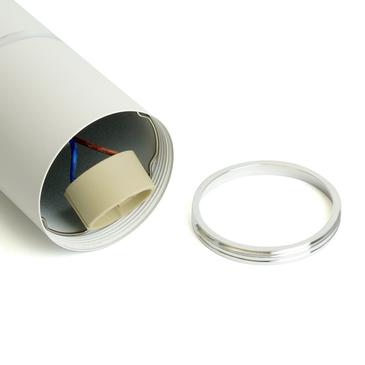 Светильники споты светодиодные Светильник спот потолочный Feron ML1868 Barrel ZEN levitation белый хром 48648 