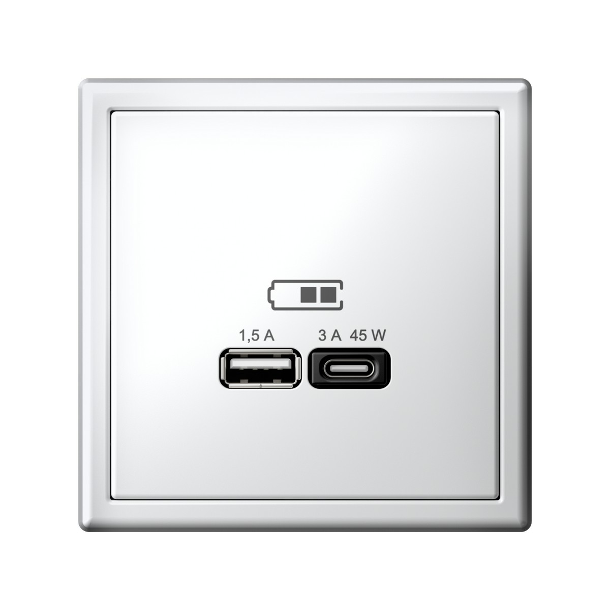 ArtGallery Белый USB Розетка Systeme Electric ArtGallery Белый A + тип-C 45Вт высокоскор.заряд. QC PD GAL000129
