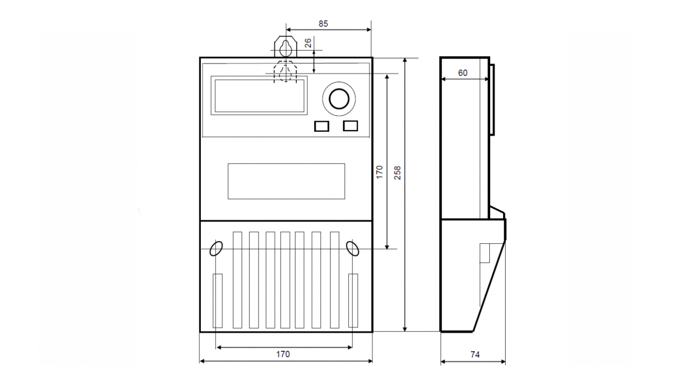 Электросчетчики Счётчик электроэнергии трехфазный Меркурий 230 АМ-01 Однотарифный 60А
