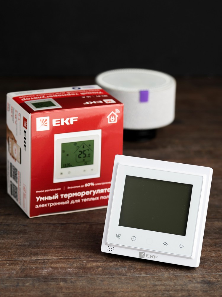 Умный термостат EKF PROxima Connect для теплых полов Wi-Fi ett-4