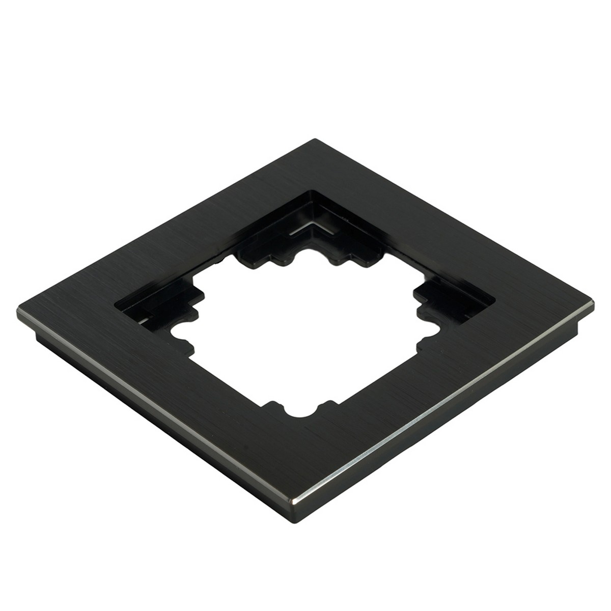 Катрин - Розетки и выключатели Stekker Рамка 1-местная металл STEKKER MFR00-7001-05 Катрин черный 50012