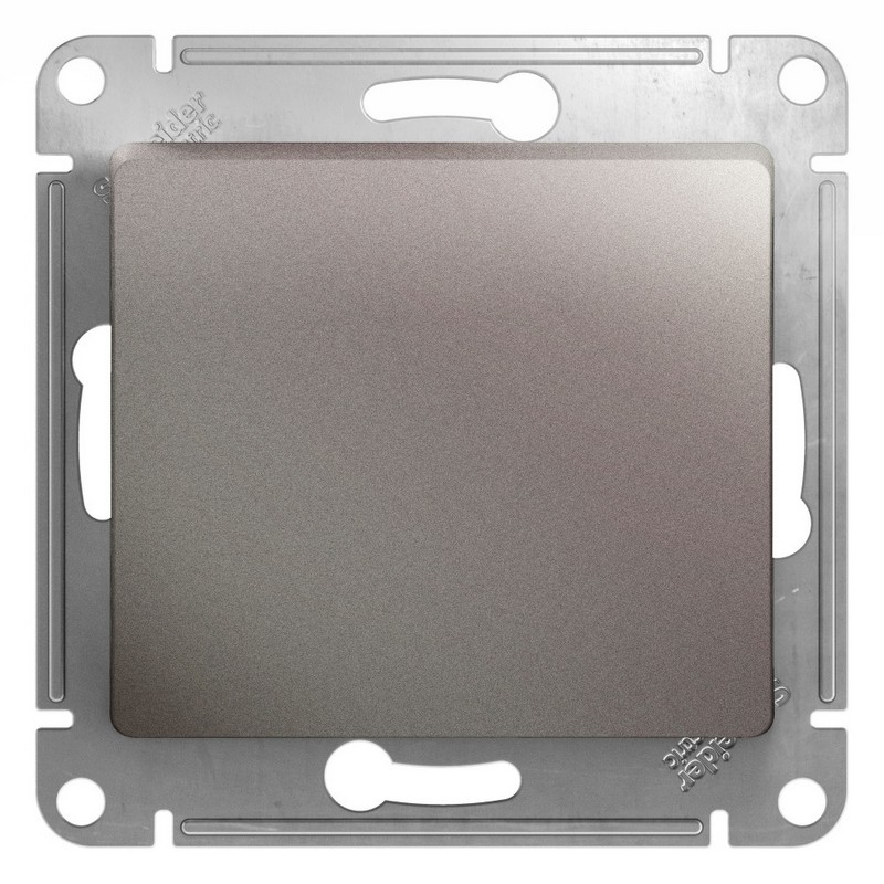 Переключатель 1-клавишный Systeme Electric Glossa Платина GSL001261