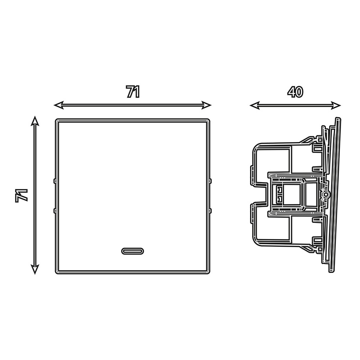 Мия - Розетки и выключатели Stekker Выключатель 1-клавишный c индикатором STEKKER Мия RSW10-3101-01 белая магнолия 50431