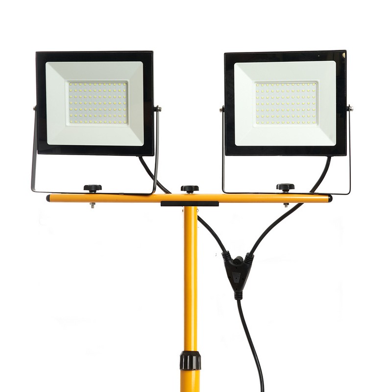 Прожекторы светодиодные Светодиодный прожектор Feron LL-505 на штативе IP65 2*100W 6400K 48506 
