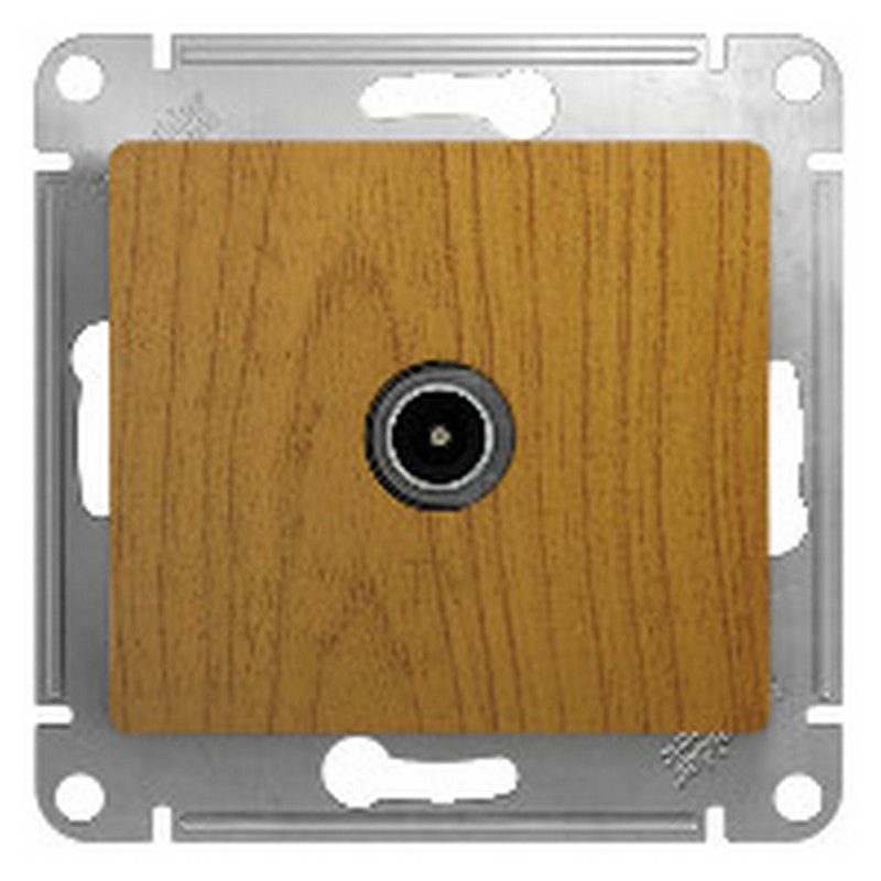 Розетка TV Systeme Electric Glossa Дерево Дуб проходная 4DB GSL000592