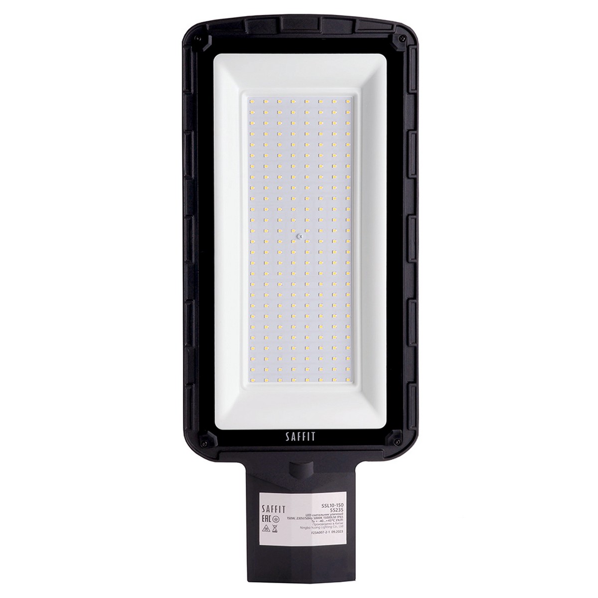 Светодиодный уличный консольный светильник SAFFIT SSL10-150 150W 5000K черный 55235