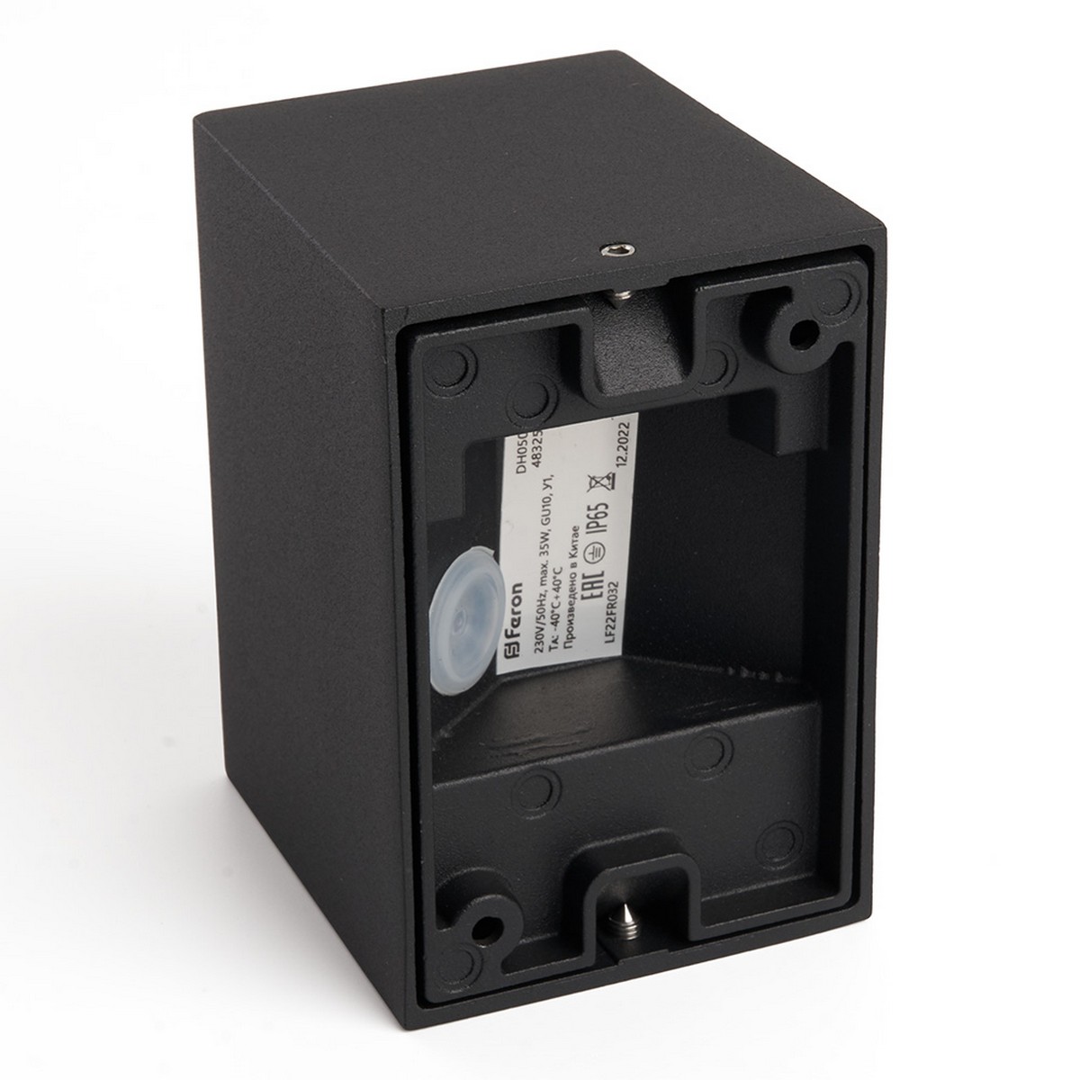 Уличные настенные светильники Светильник садово-парковый Feron DH050 на стену GU10 230V черный 48325 