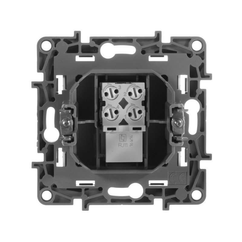 Розетка телефонная Legrand Etika белый (RJ11) 672240